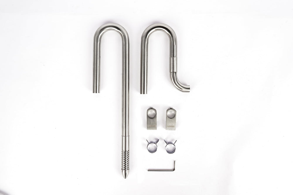 LANDEN lily curved head focuses flow for precise outlet direction