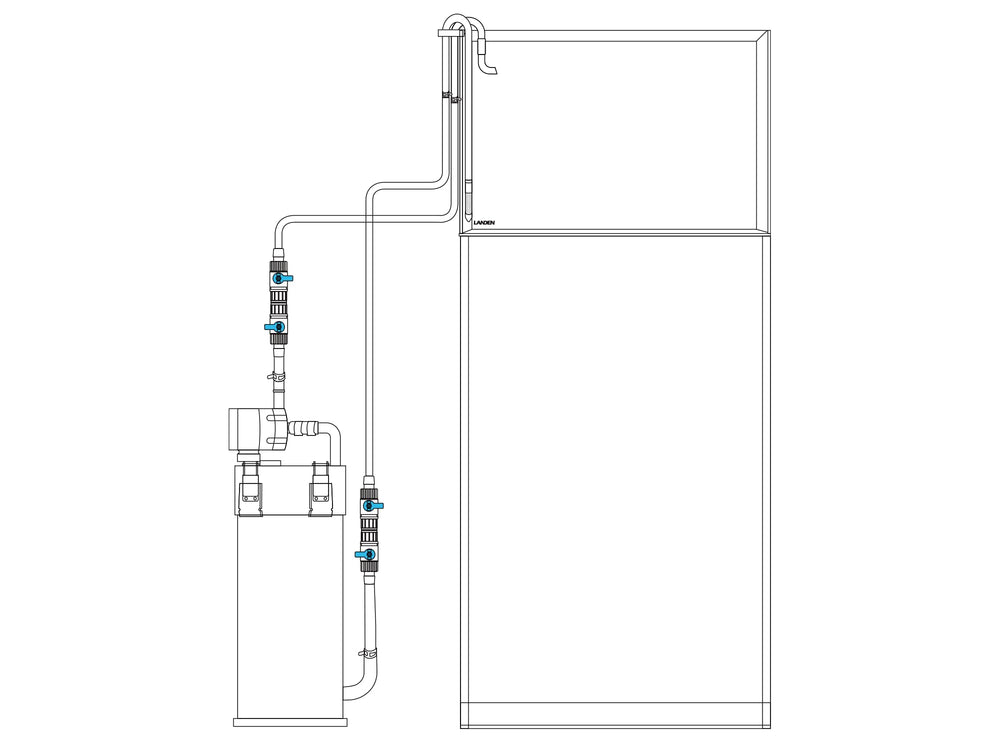 LANDEN Pura 300 filter media sponges and bio media ready for robust biological filtration