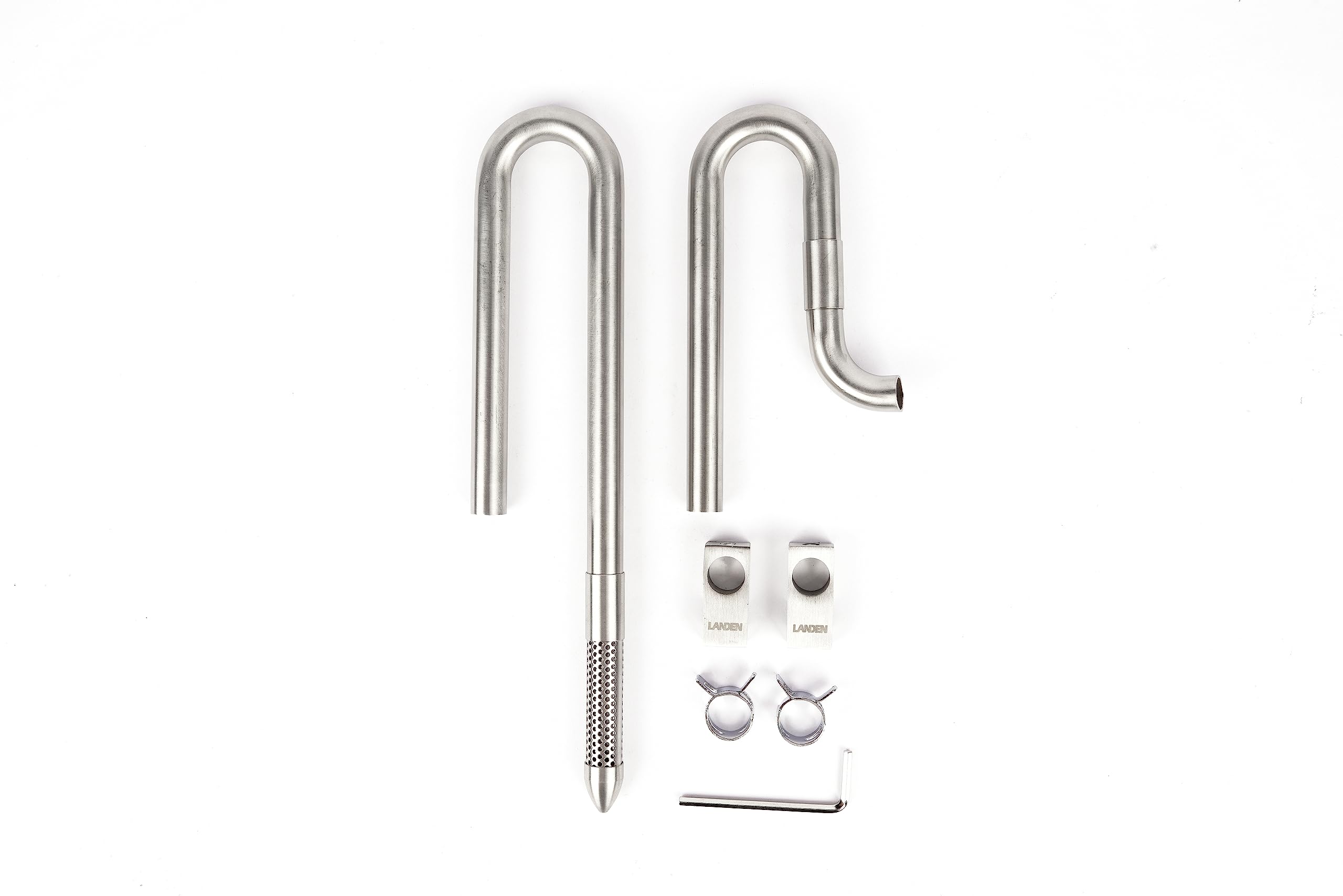 LANDEN 304 stainless steel pipes highlight sleek, durable construction