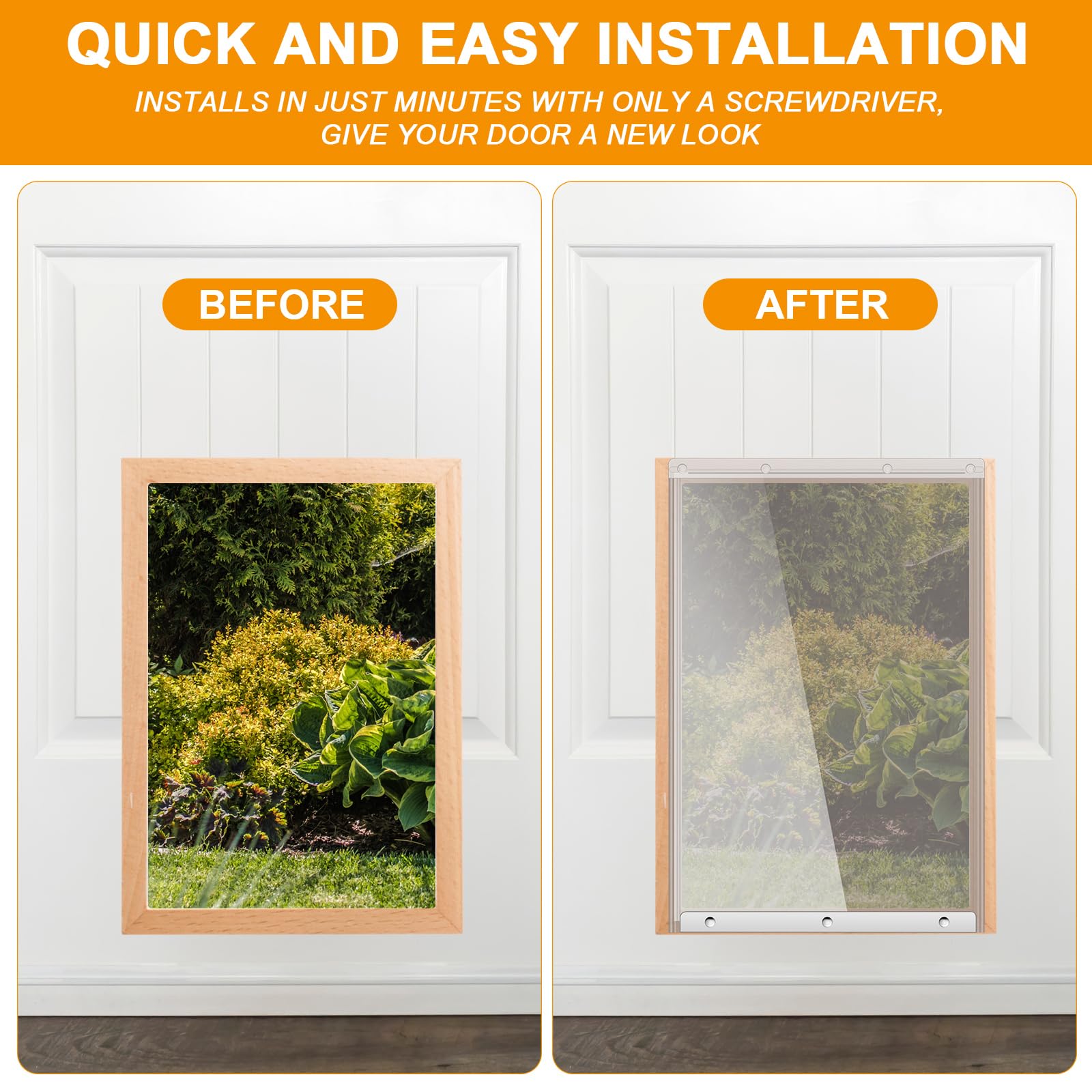 Landical dog door flap compatibility with DSPRFXL and RFXLN secures replacement fit.