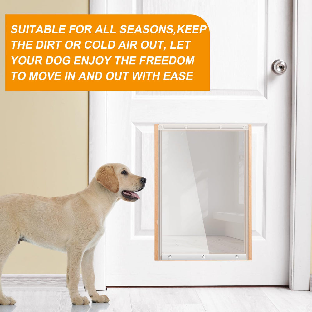 Landical dog door flap durable PVC construction withstands daily use and weather.