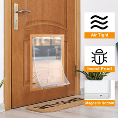Landical dog door flap easy installation simplifies replacement and quick setup.