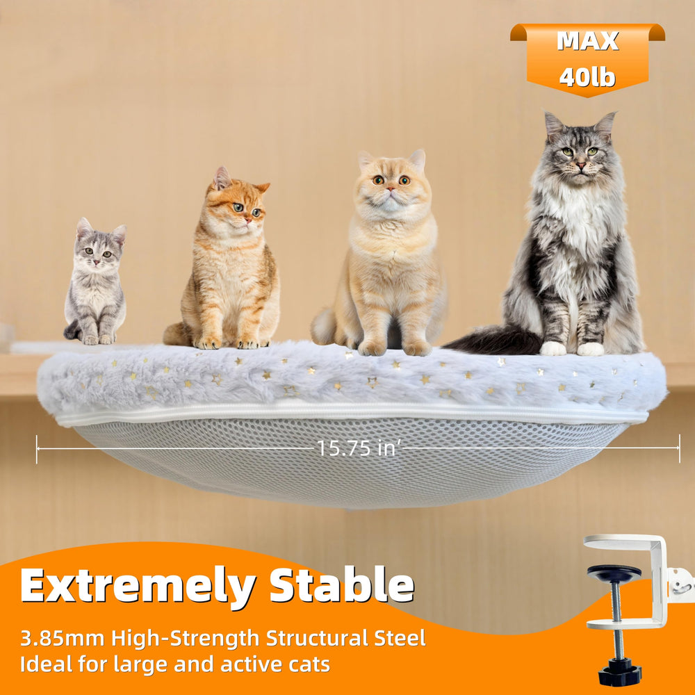 LANERmooos cooling pad included cools your cat during warm days.