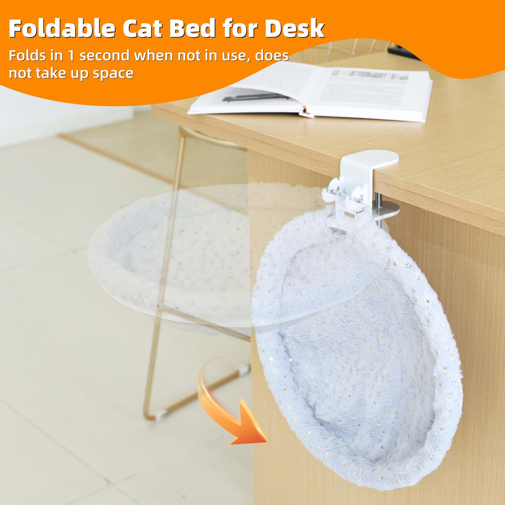 LANERmooos grey bed features removable cover for quick cleaning.