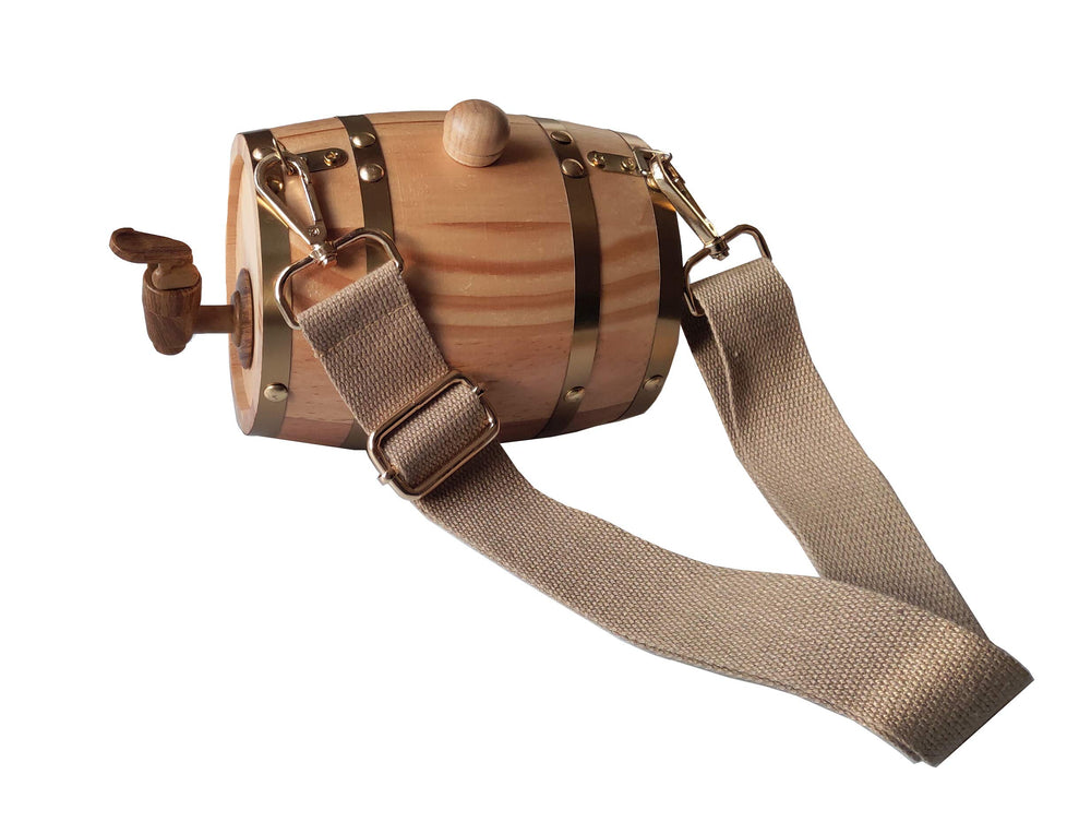 Langjitianya St Bernard barrel collar showcases smooth wood finish for classic charm
