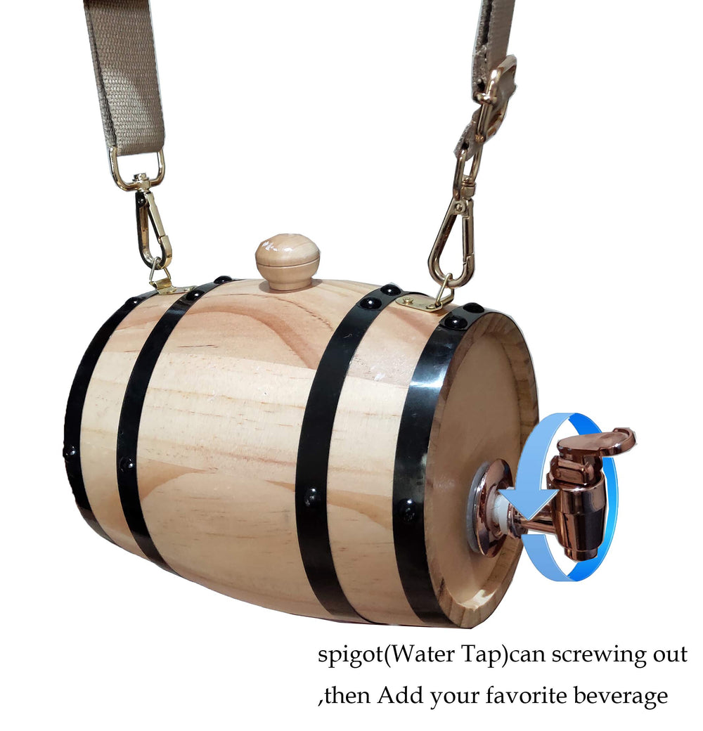 Langjitianya St Bernard barrel hardware closeup emphasizes faux-copper accents