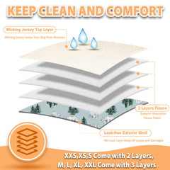 Langsprit absorbent multilayer pad keeps moisture contained for comfortable dog wear