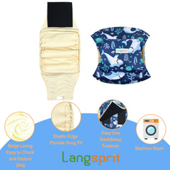 Langsprit belly band pack-of-3 display shows versatile sizing for many dogs