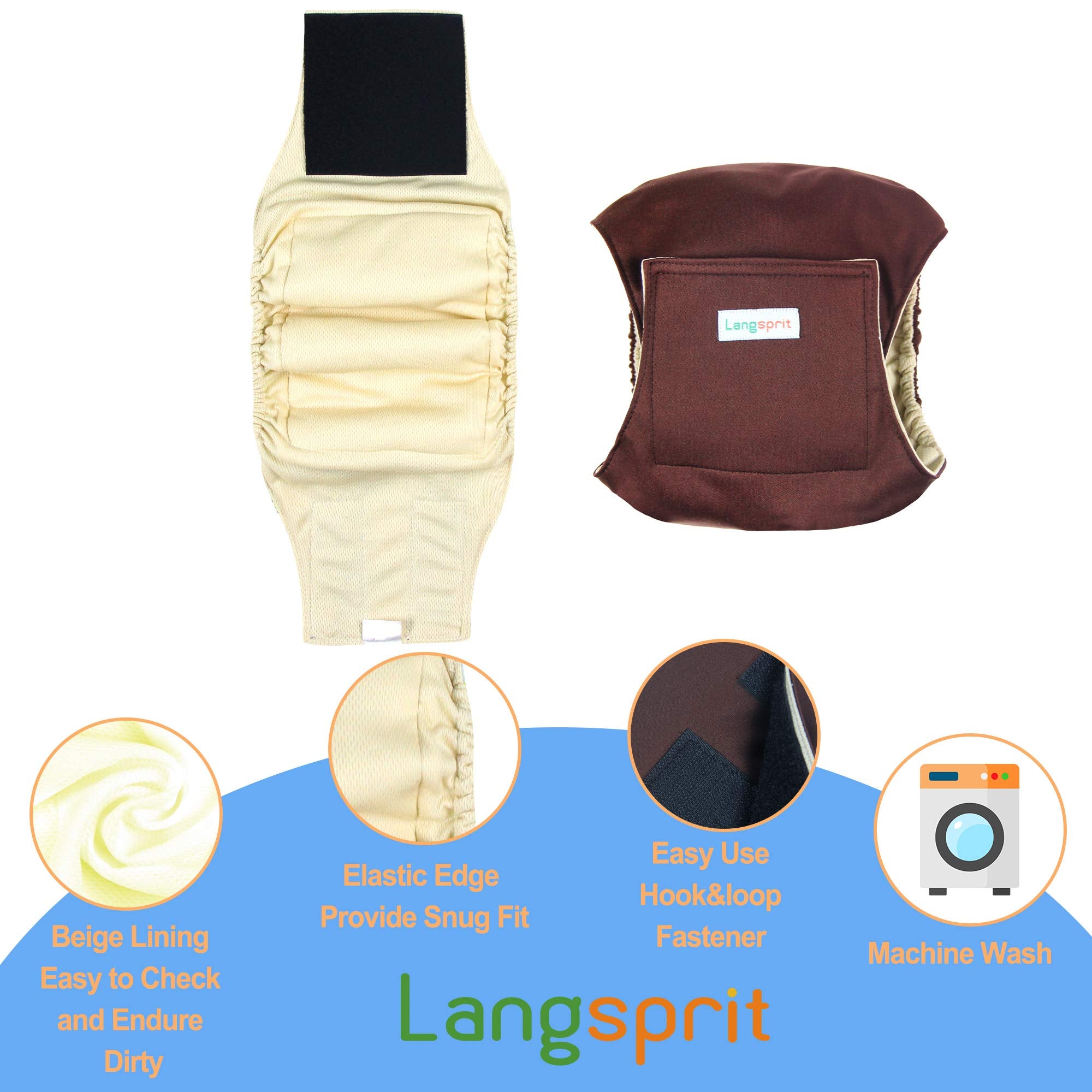 Langsprit elastic-edge design provides a secure, comfortable seal around the pet.