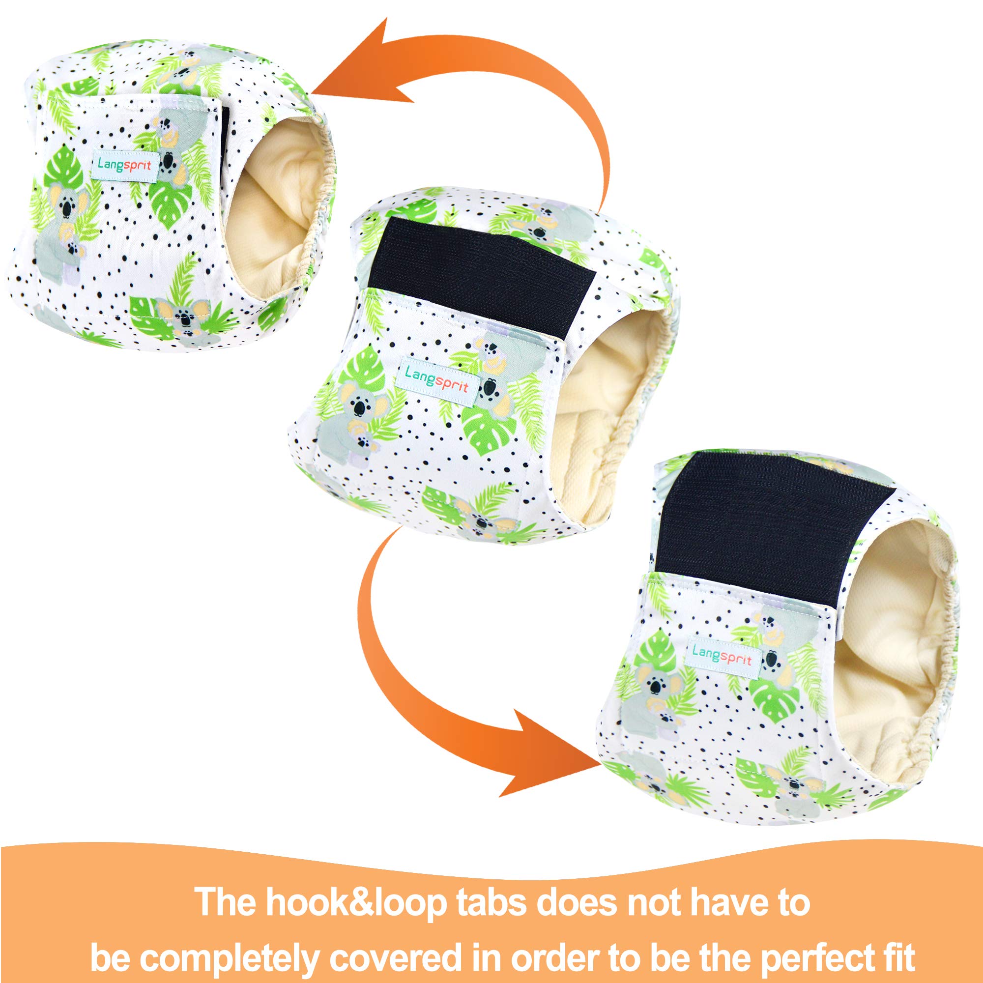 Langsprit elastic-edged belly bands provide a snug, slip-free fit