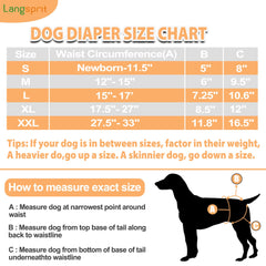 Langsprit dog diapers inner layer closeup highlights soft breathable materials for comfort.