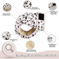Langsprit leopard-xl hook-and-loop closure demonstrates easy, fur-friendly fitting.