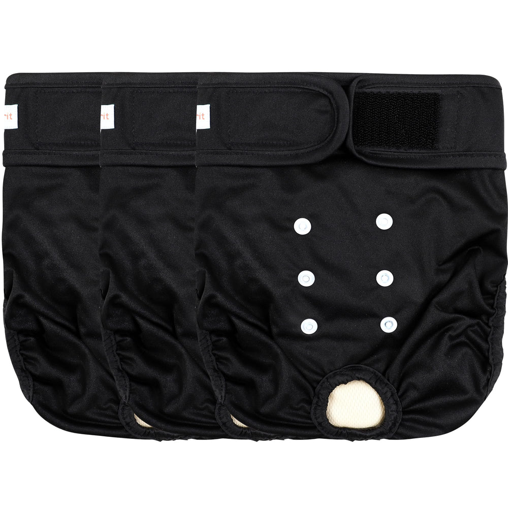 Langsprit washable female dog diapers pack front view for reliable leak protection.
