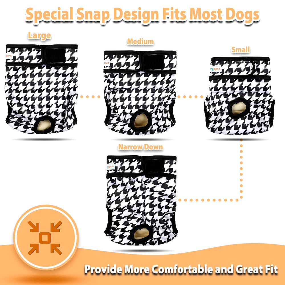 Langsprit dog diapers in travel use for mess-free outings
