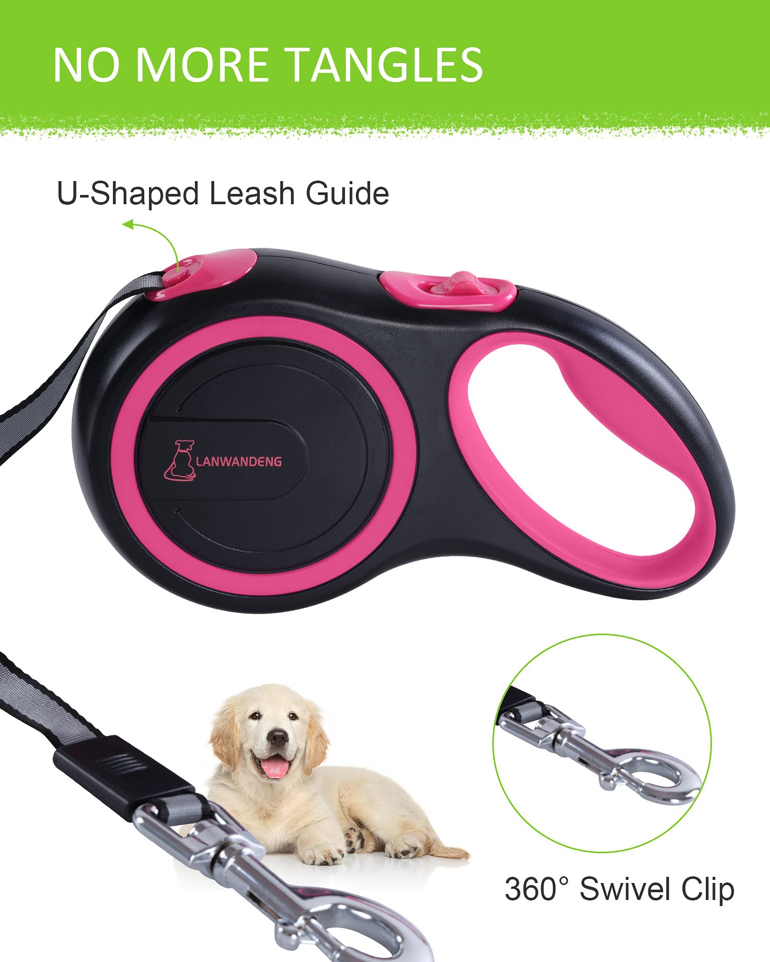 Lanwandeng anti-slip-handle provides secure grip during walks