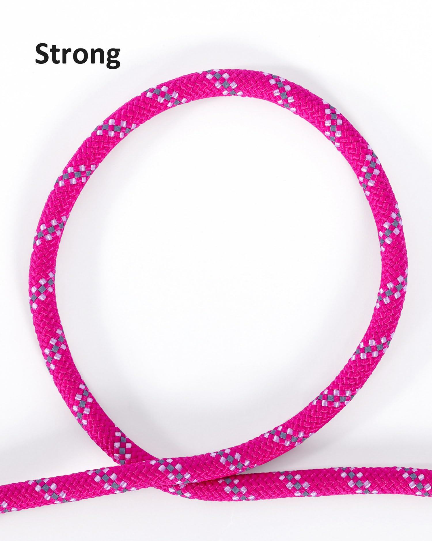 Lanwandeng long dog leash rope texture close-up demonstrates durability.