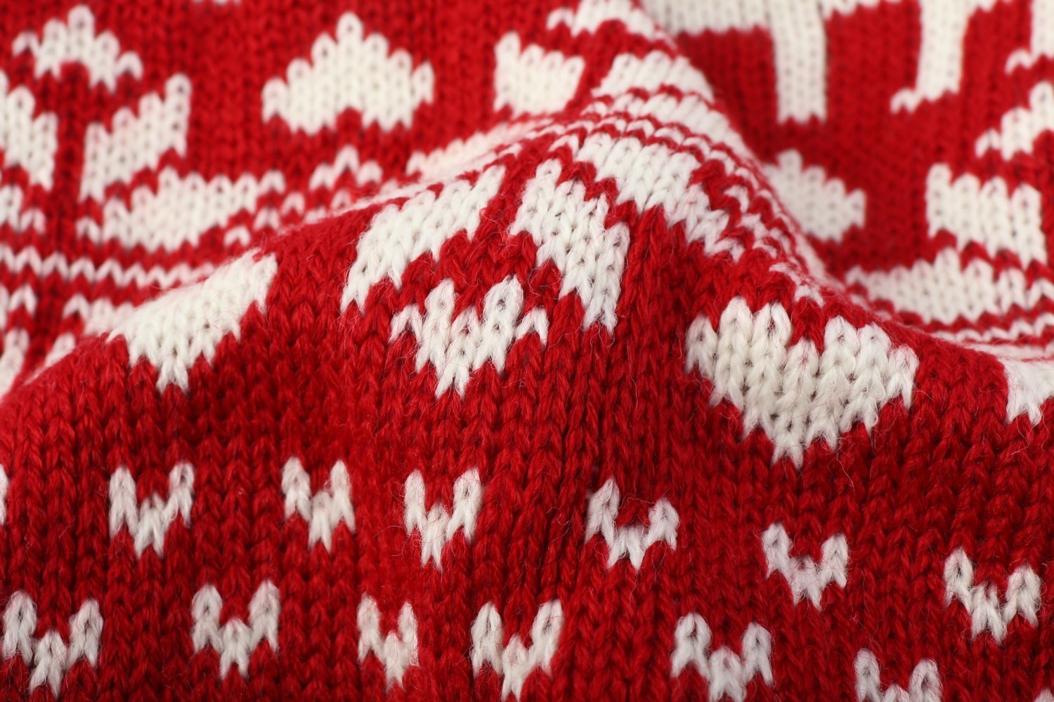 Lanyarco knit fabric closeup emphasizing soft, thick acrylic warmth.