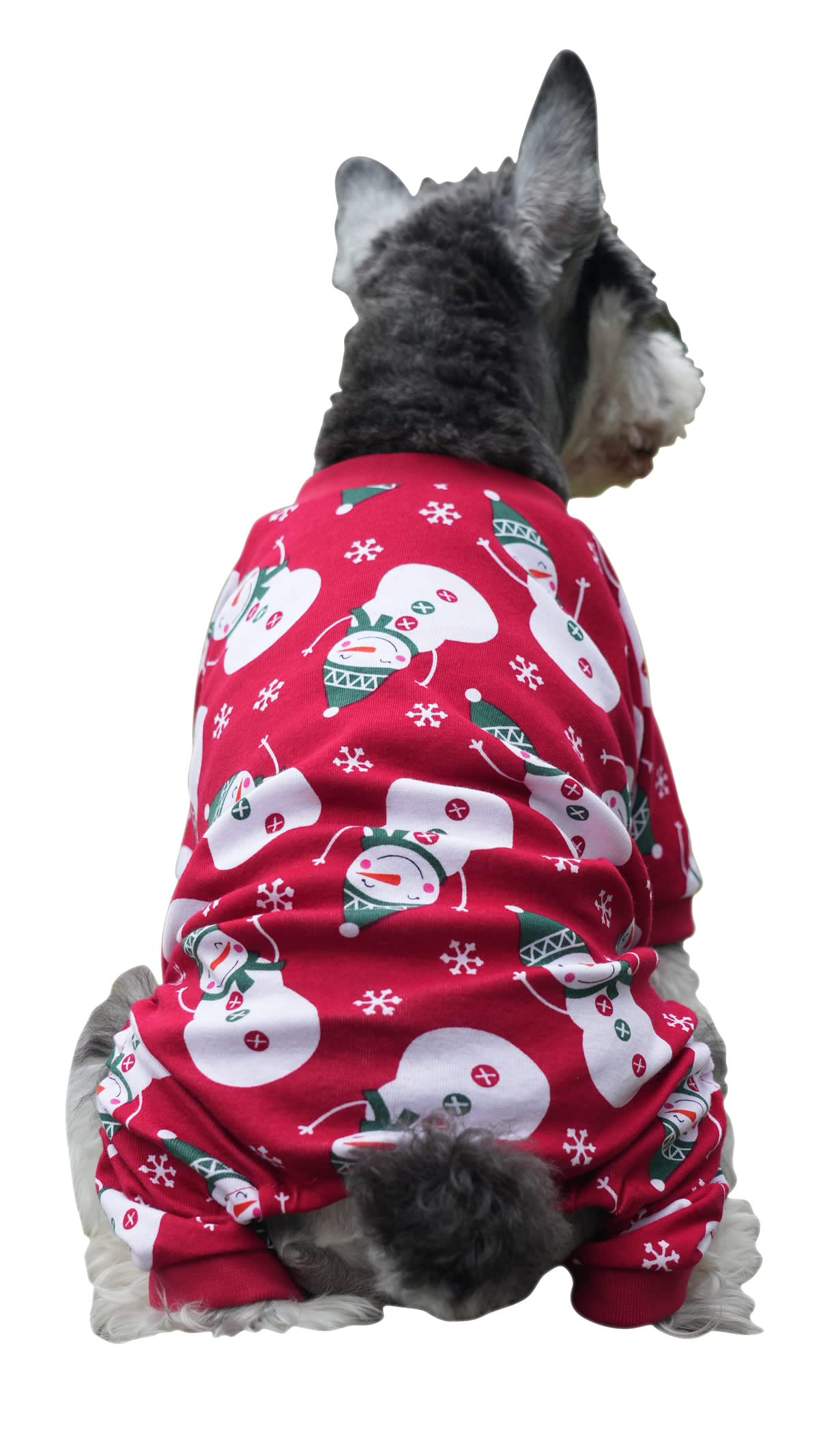 Pijama Lanyarco para perro en rojo, ideal para fiestas y celebraciones.