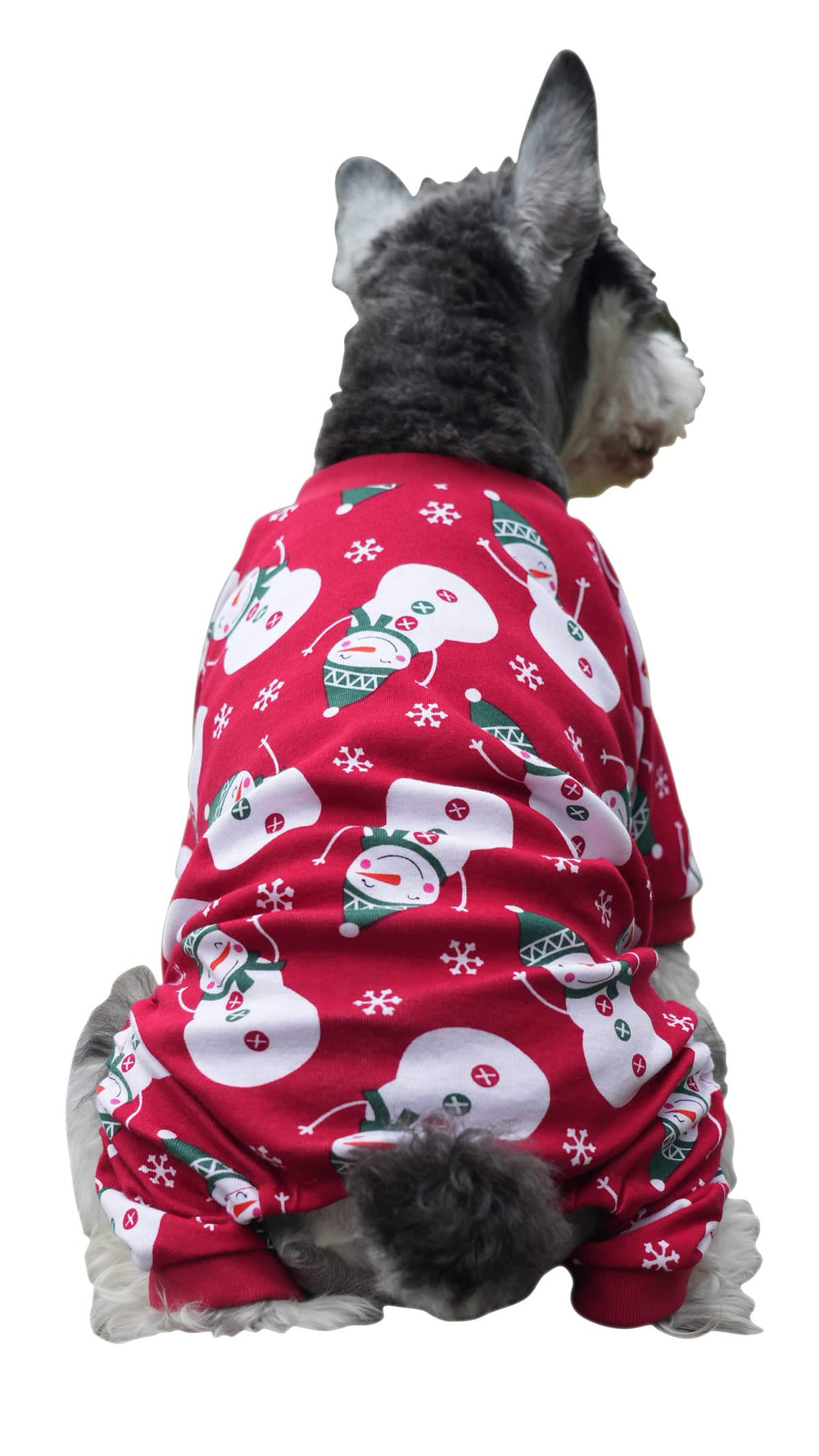 Pijama Lanyarco para perro en rojo, ideal para fiestas y celebraciones.