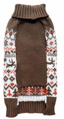 Lanyarco turtleneck dog sweater side view showing easy pullover design
