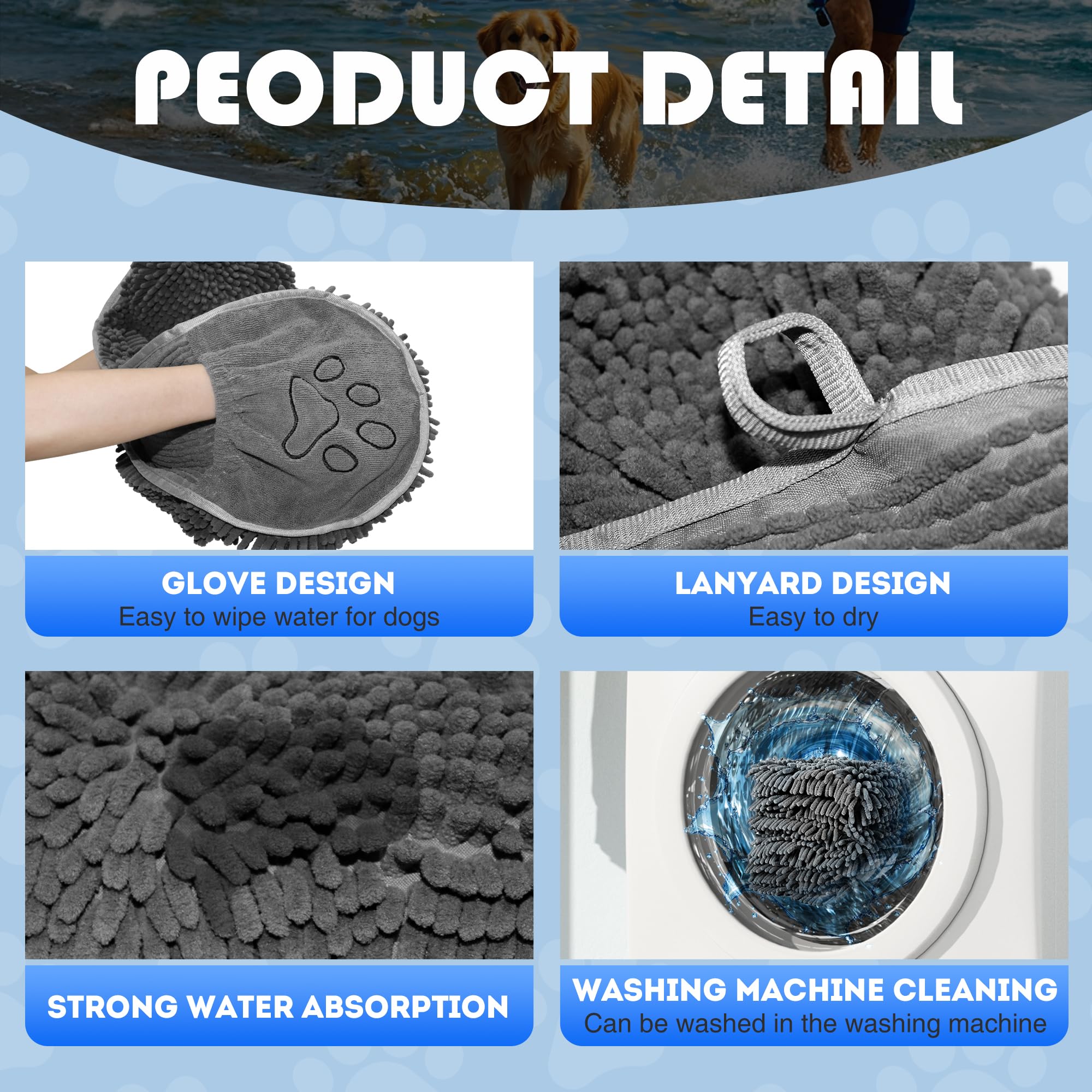 LaodifangYPL quick drying towel helps odor free drying after baths and swims