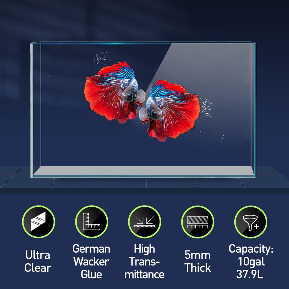 LAQUAL rimless low-iron aquarium profile for immersive viewing