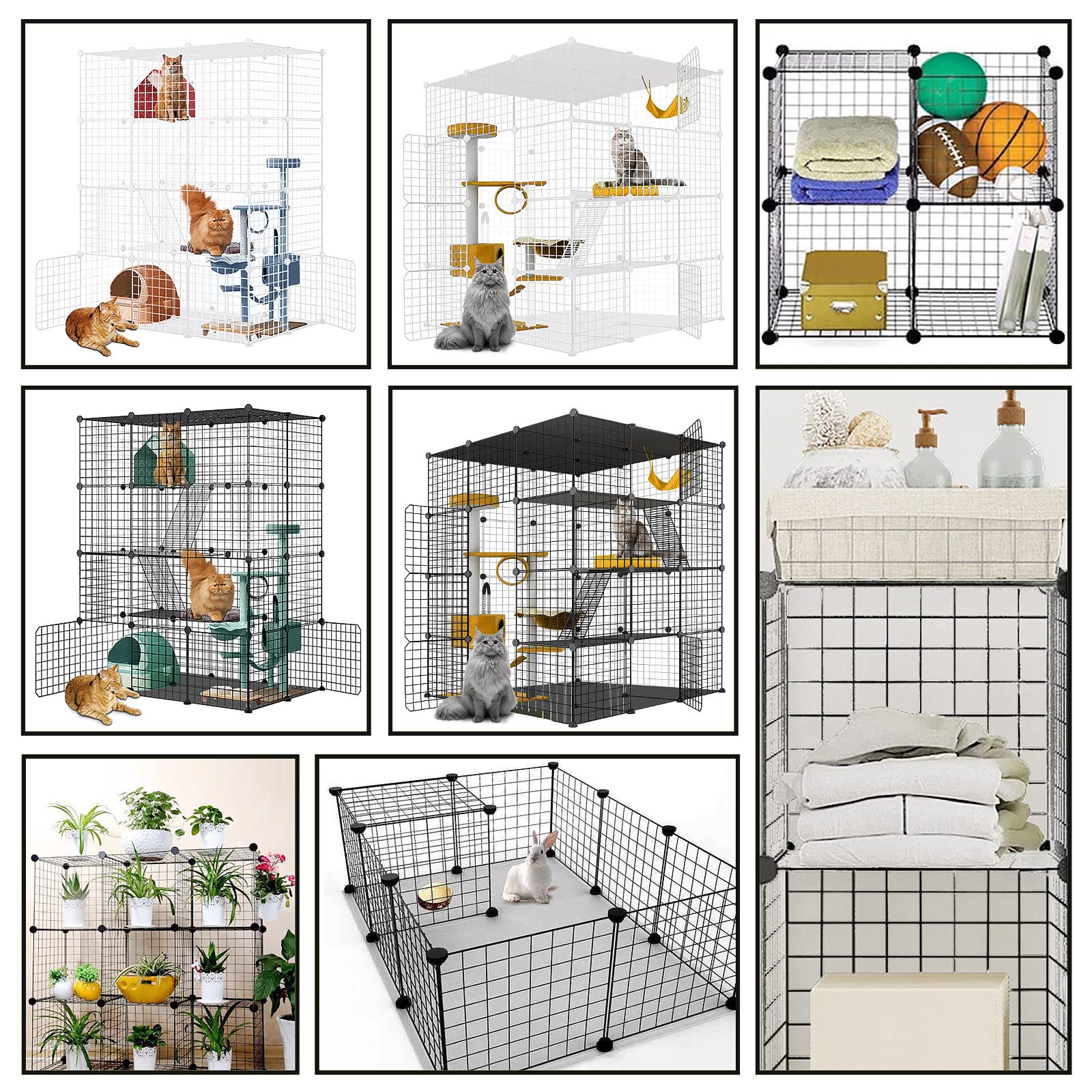 Large Cat Cage adjustable platforms enable customized routes