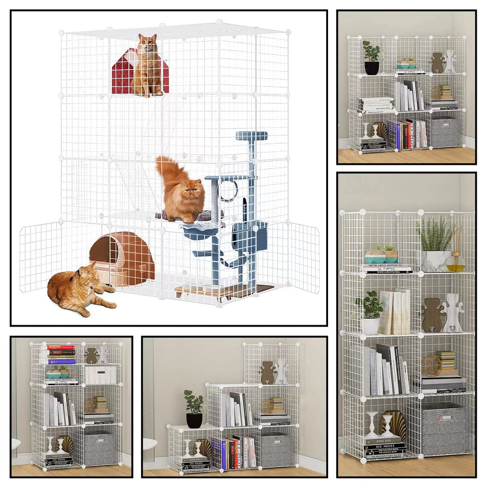 Large Cat Cage easy-clean surfaces help maintain hygiene.