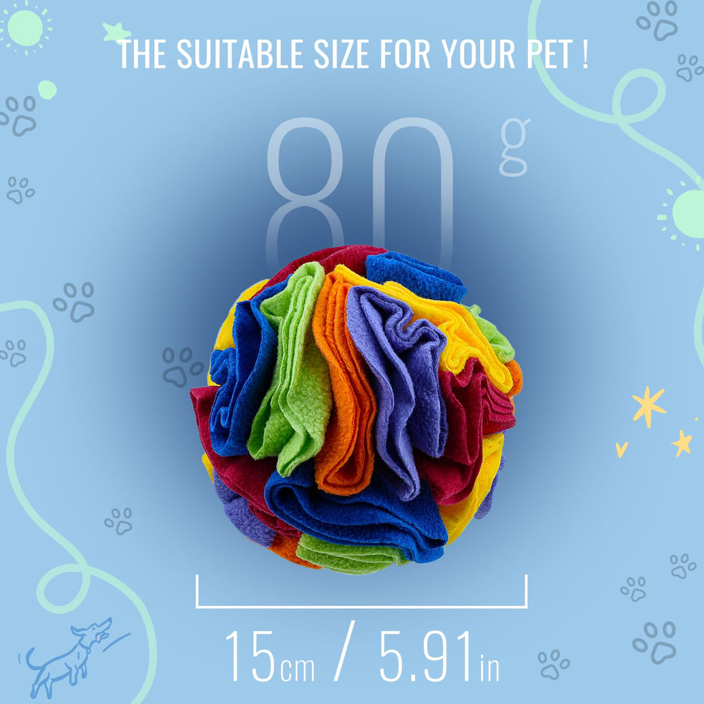 Larimuer bola de olfato, juego estimulante para perros curiosos.