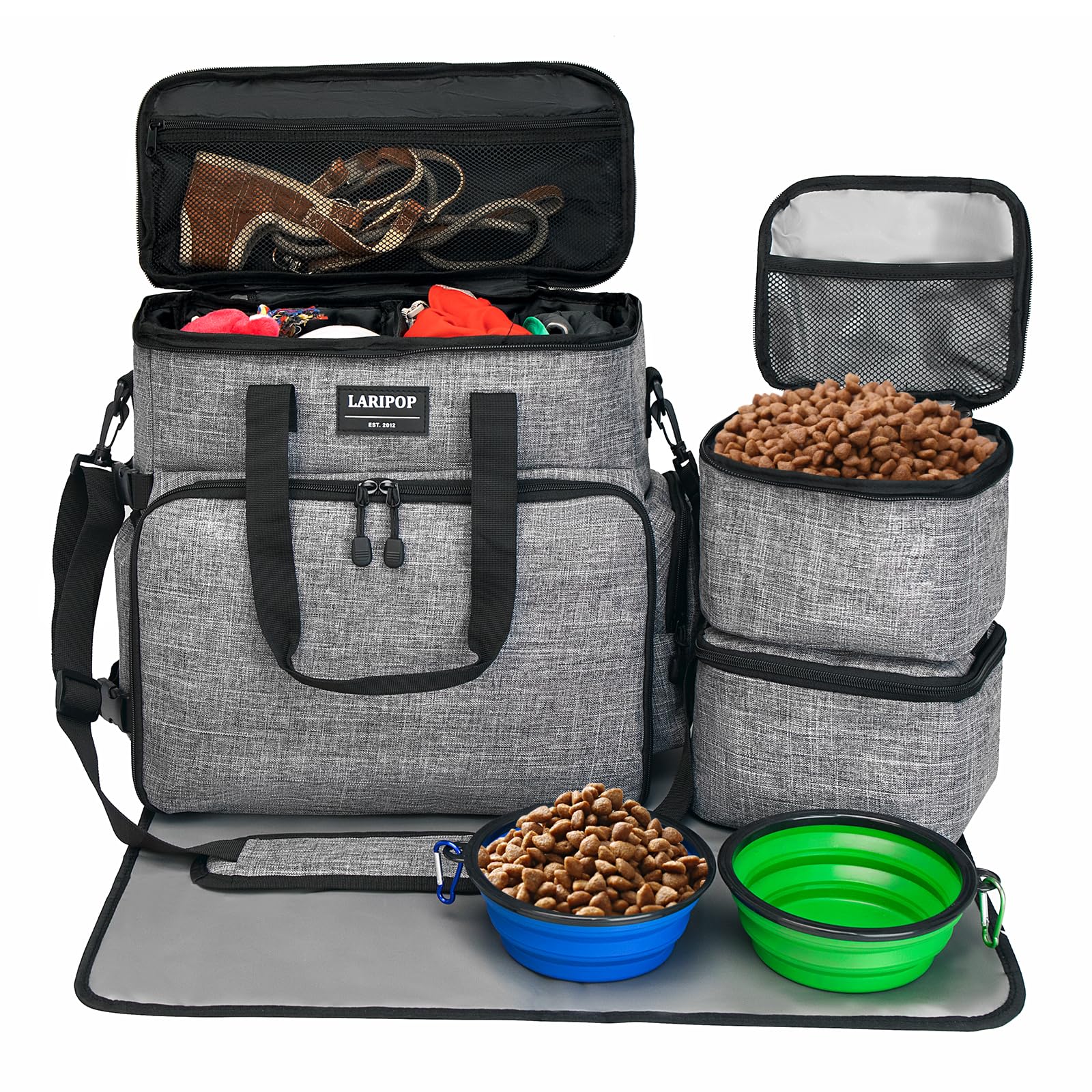 LARIPOP bolsa de viaje para perro tote, transporte cómodo y ordenado durante el viaje