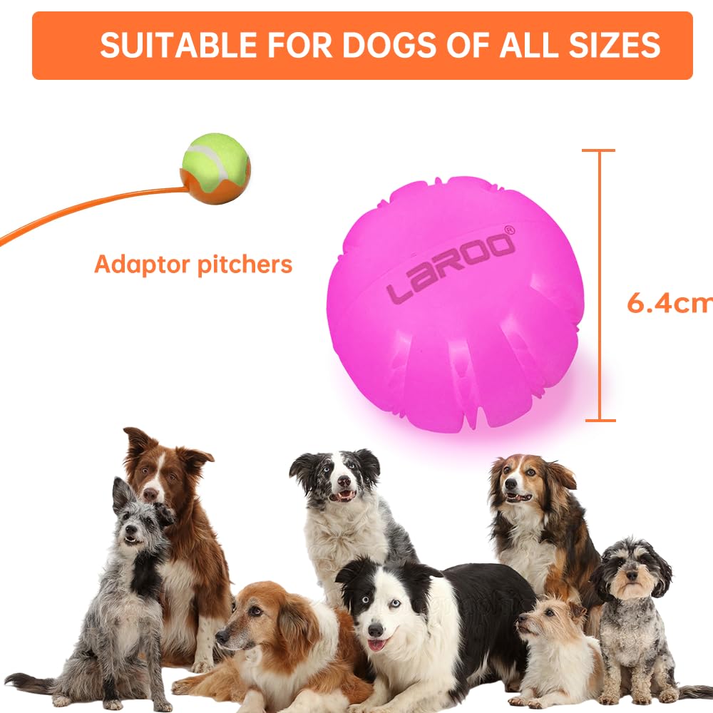 LaRoo LED dog ball illuminated play and training sessions
