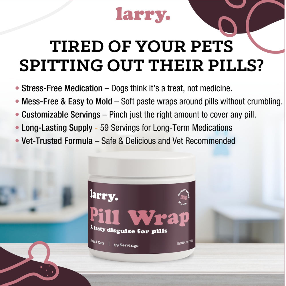 Larry Bacon Pill Wrap: uso diario para múltiples medicamentos.
