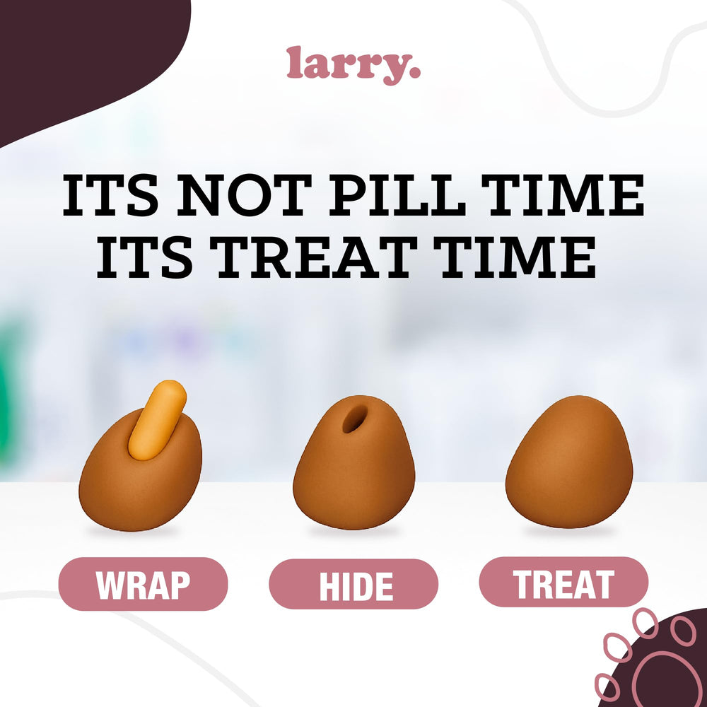 Larry Bacon Pill Wrap moldable texture closeup demonstrates seamless pill coverage for tablets and capsules.