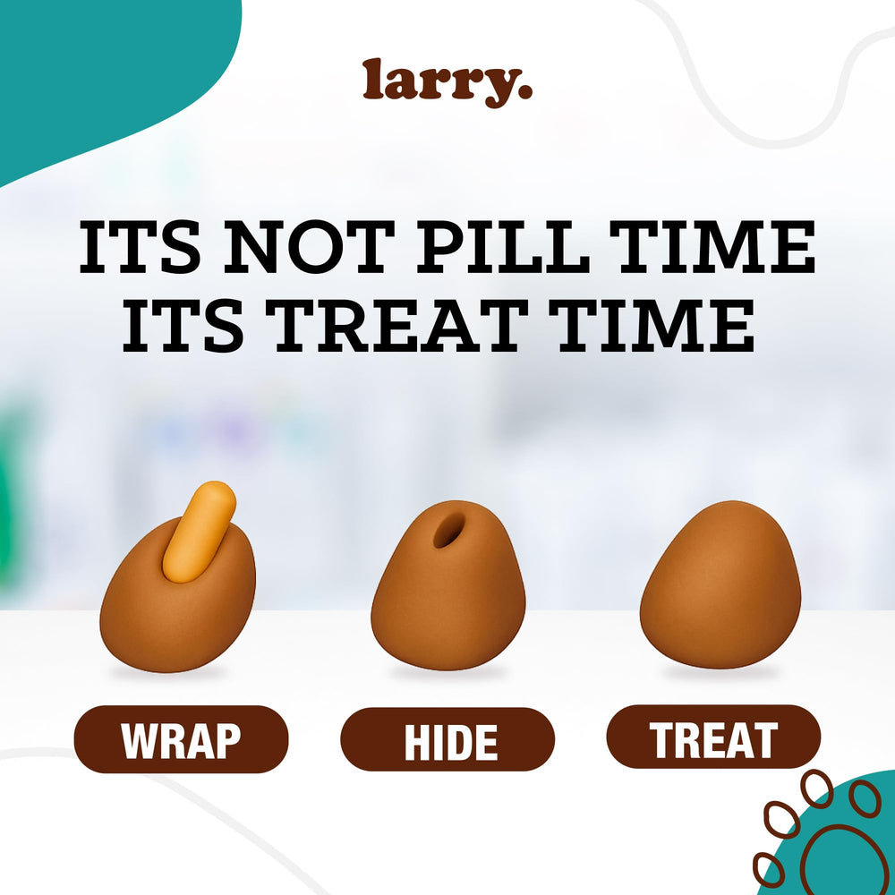 Larry Pill Wrap moldable texture around medication for snug, airtight seal.