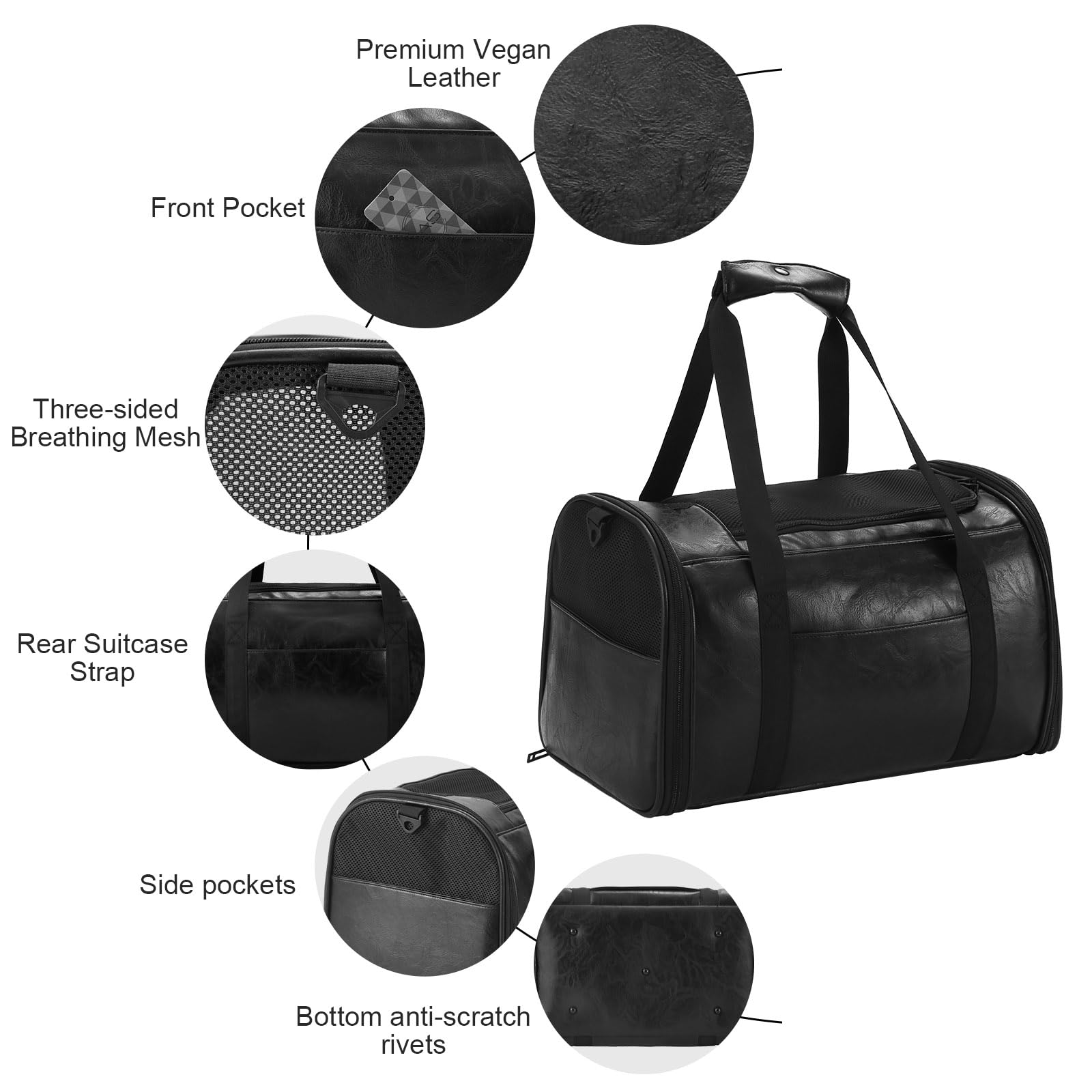 Lasaviin airline approved pet carrier TSA-ready design for air travel