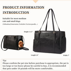 Lasaviin fashion dog purse side-pocket-essentials keeps snacks and keys within reach.