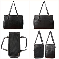 Lasaviin fashion dog purse three-sides-breathable-mesh ensures pet comfort during travel.