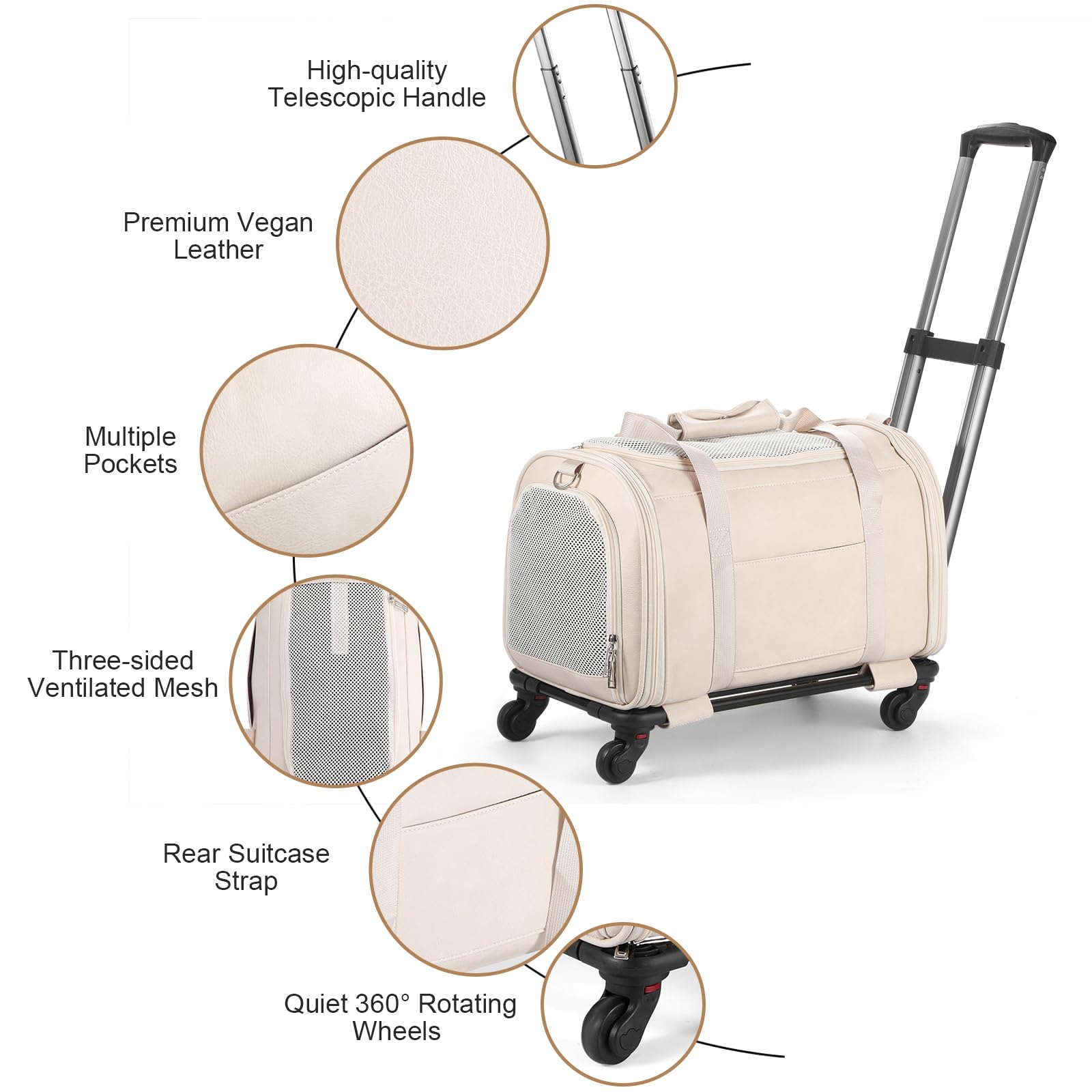 Lasaviin carrier offers three carry options with detachable shoulder strap.