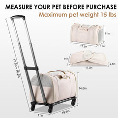 Lasaviin carrier wheels roll smoothly through the airport for effortless mobility.
