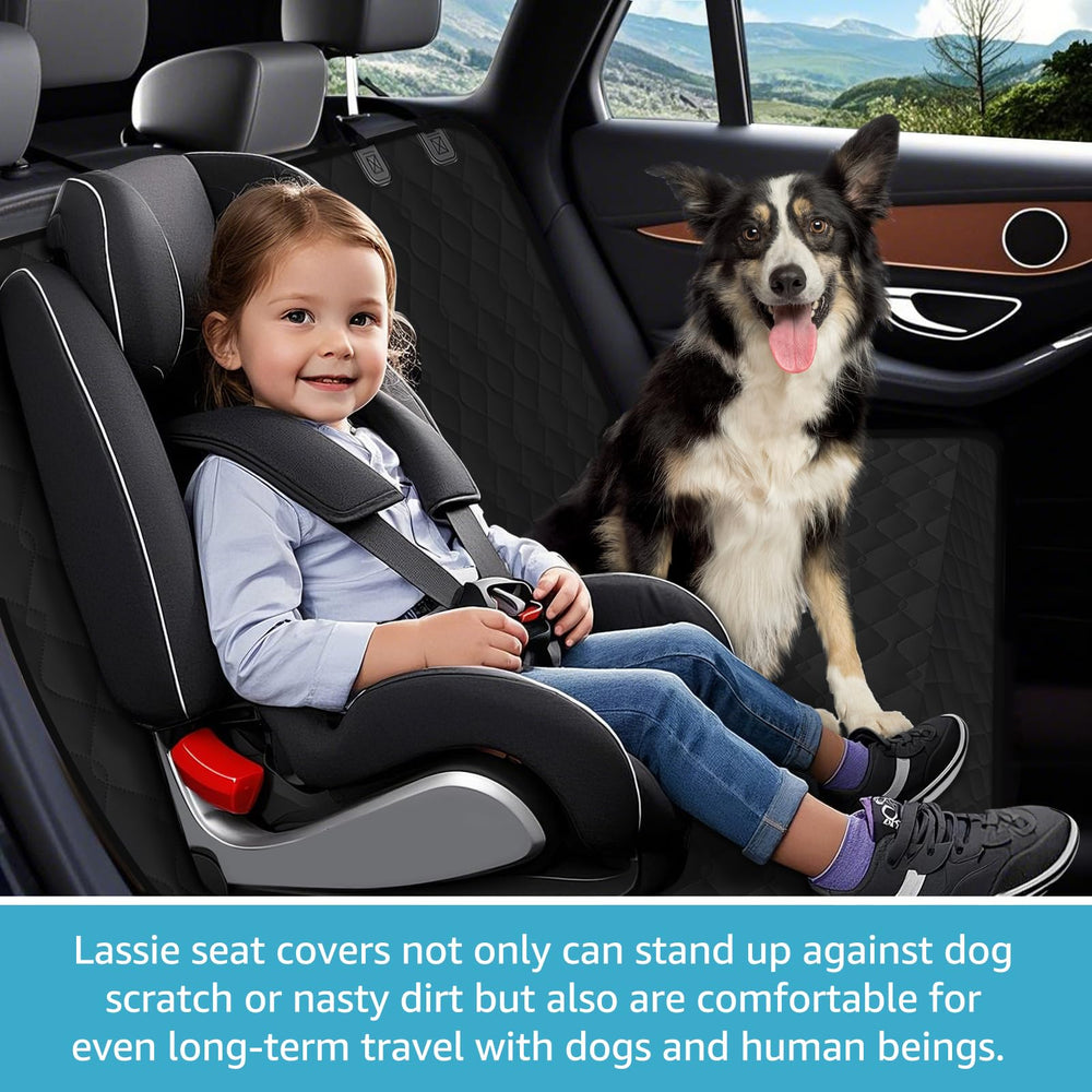 Lassie 100-percent waterproof dog seat cover keeps interiors dry after spills.