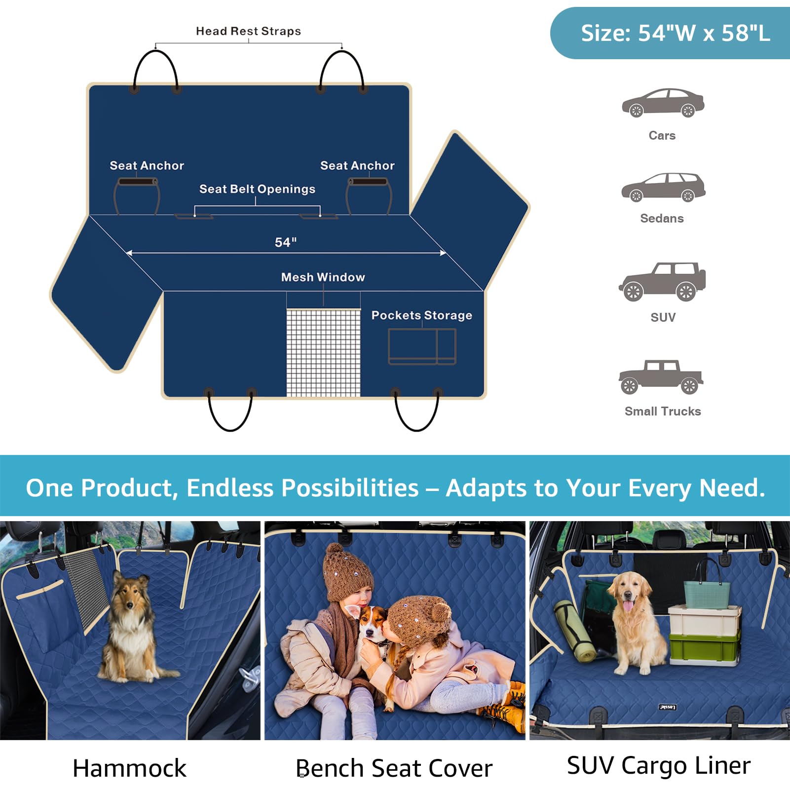 Lassie cover installs quickly and is machine washable for easy cleanup