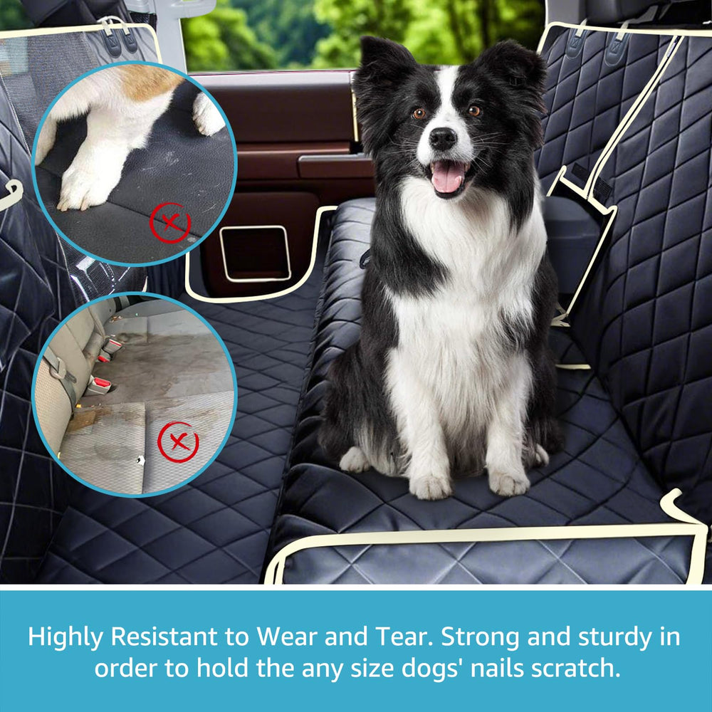 Lassie full-coverage dog hair and dirt protection for car interiors.