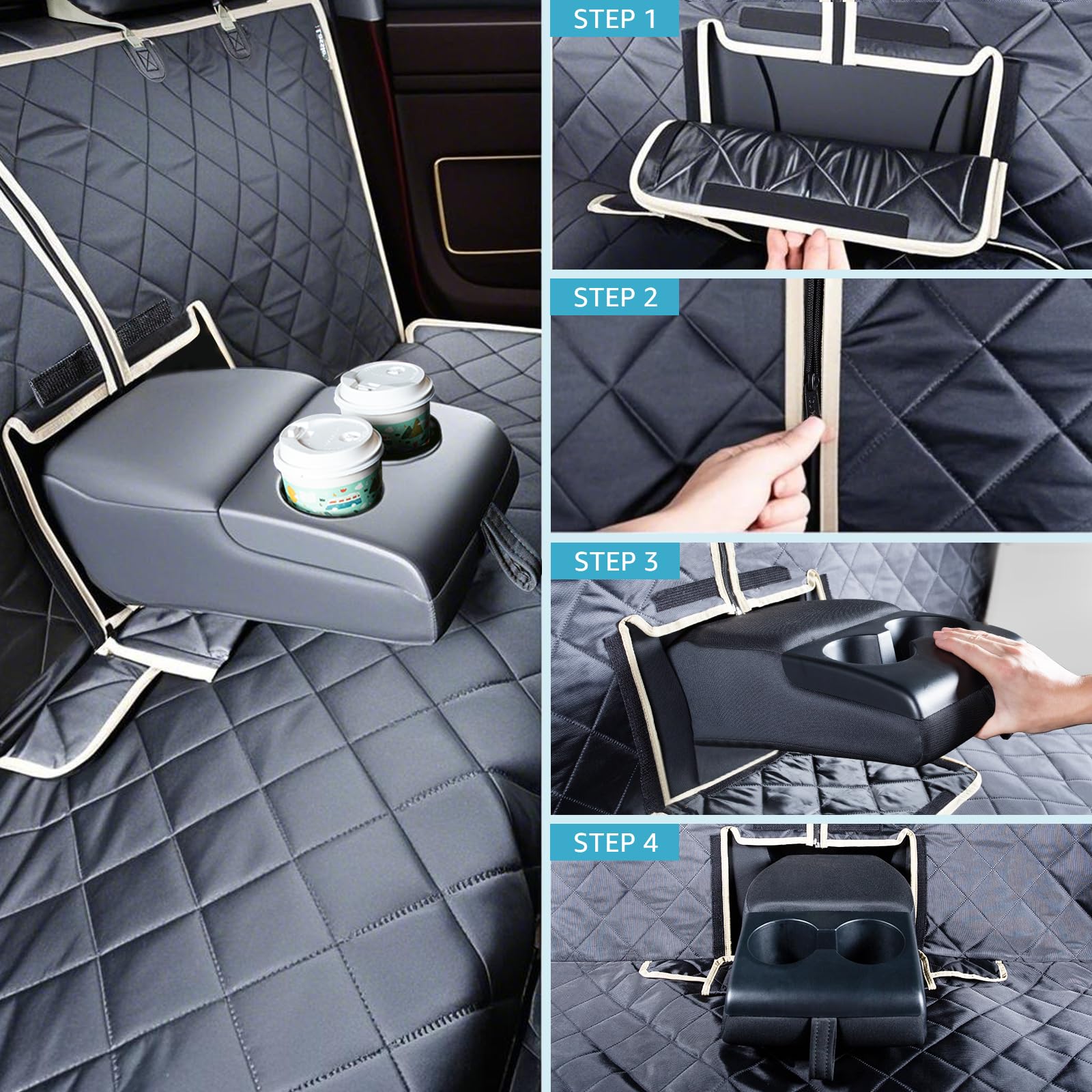 Lassie machine-washable dog seat cover simplifies cleaning after muddy adventures.