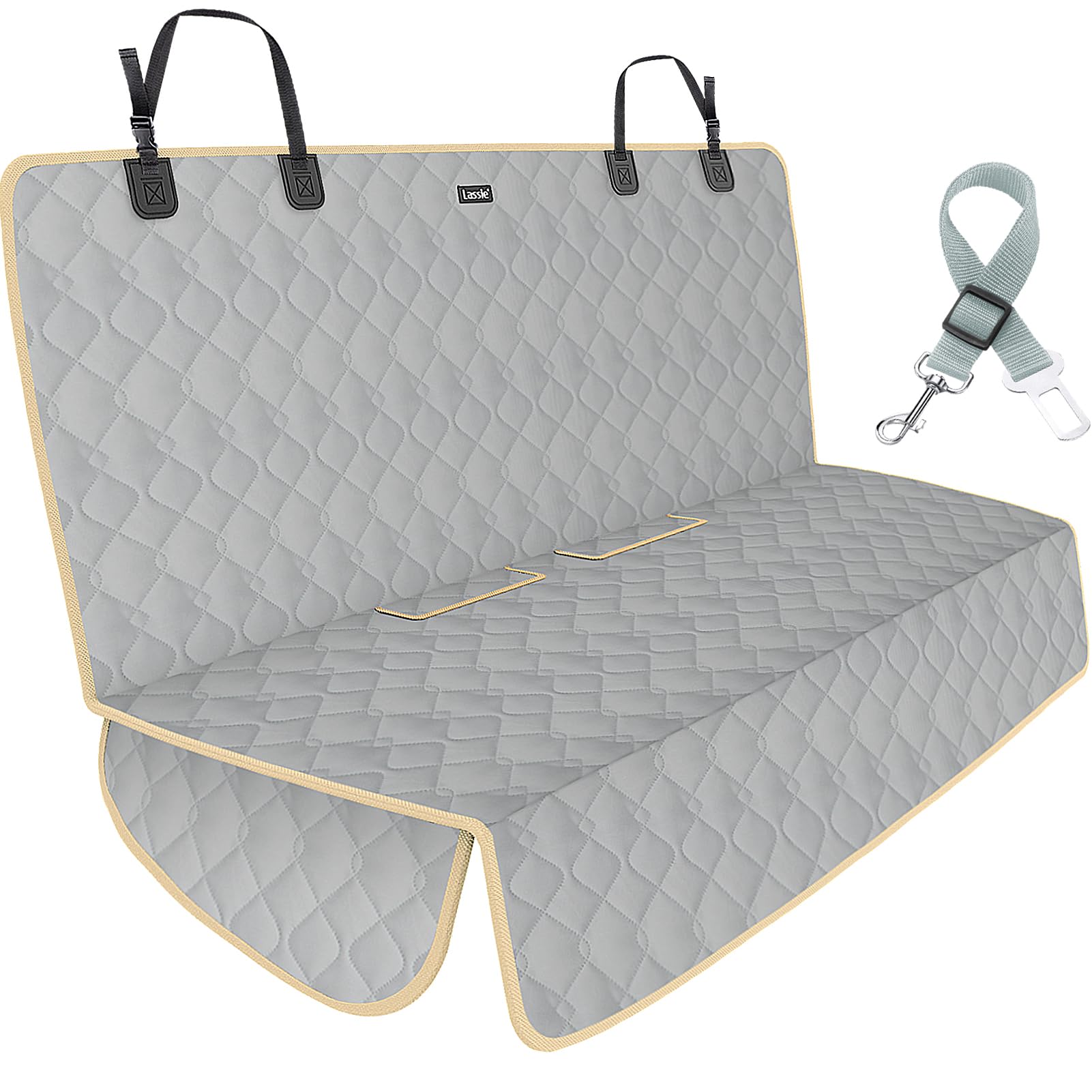 Lassie truck back seat cover hero shows full protection and grip