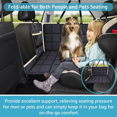 Lassie two-layer waterproof dog seat mat guards against spills and accidents.