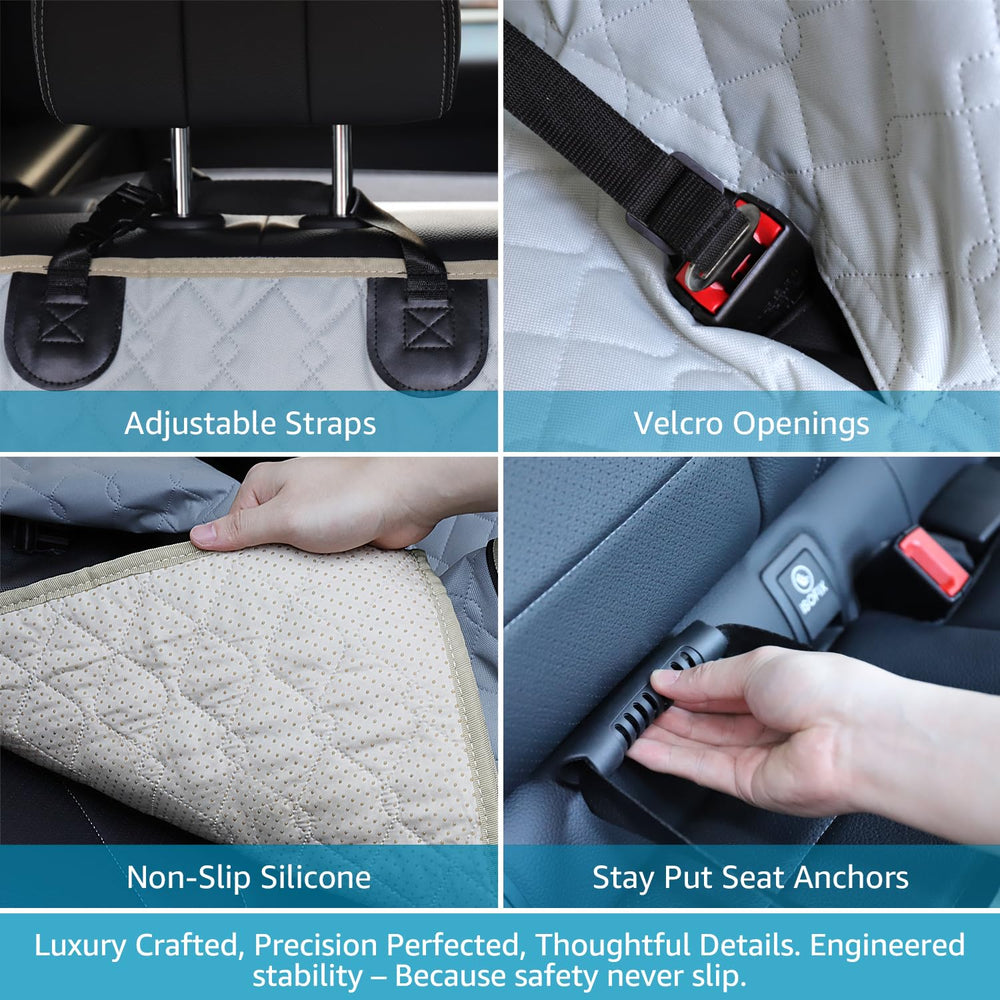 Lassie universal-fit car seat cover fits most cars, SUVs, and trucks.