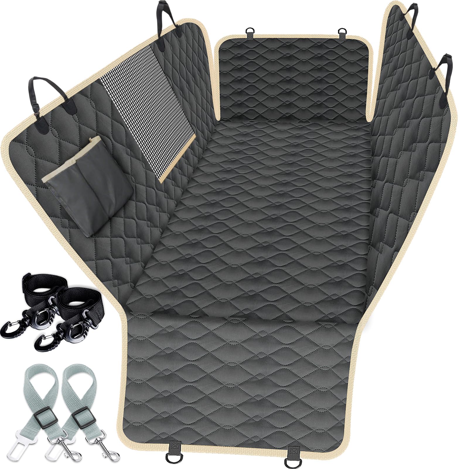 Lassie XL truck seat cover back seat hammock protects your rear seats during travel.