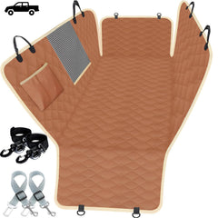Lassie XL truck seat cover back seat showing full coverage with protection from hair and spills.