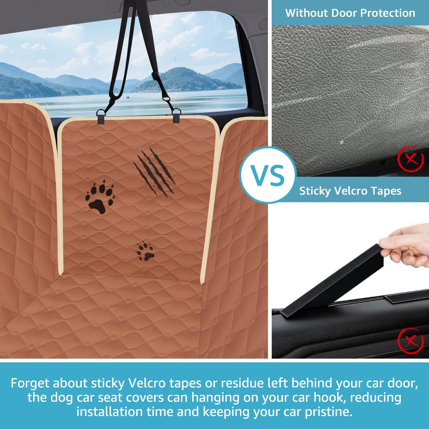 Lassie XL waterproof 3-layer design keeps seats dry on muddy adventures.