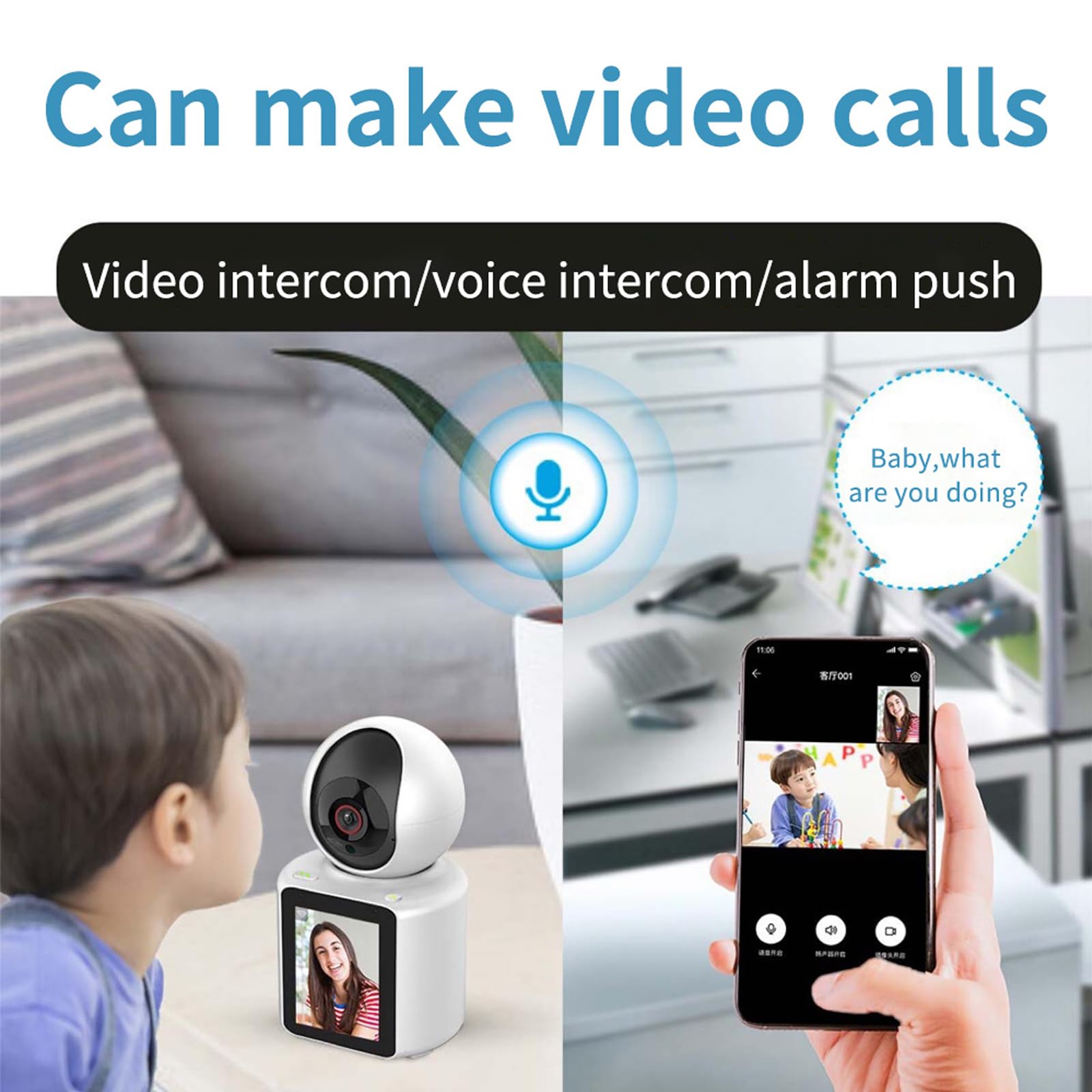 LASTCOW two-way video supports remote family calls via Im Cam app.